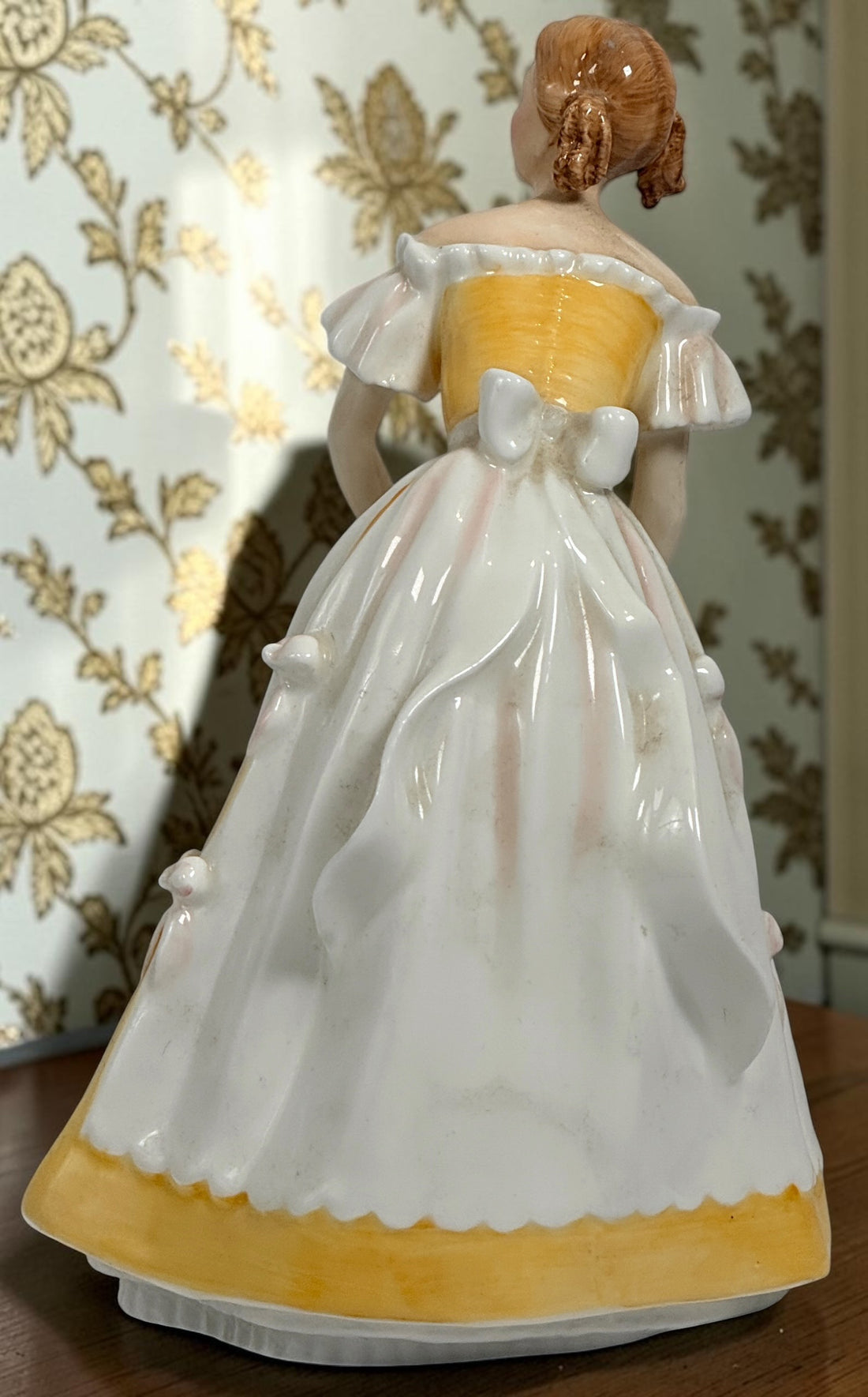Vintage Royal Doulton Happy Birthday HN3095 bone china figurine designed by Peggy Davies in 1986. Hand-decorated collectible made in England.