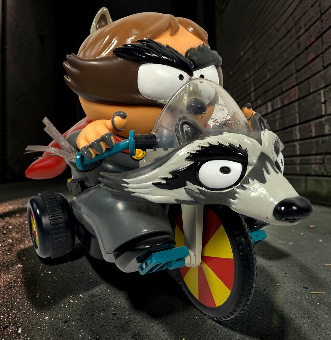 South Park RC Coon Mobile Cartman collectible from 2017. Untested and sold as-is with missing rear battery cover. Official Comedy Partners item.