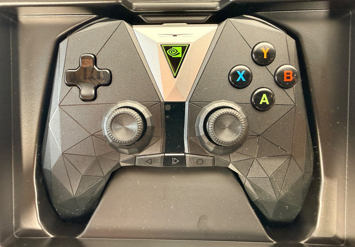 NVIDIA SHIELD P2920 wireless gaming controller with original NVIDIA box and charging cable. Untested and sold as-is.