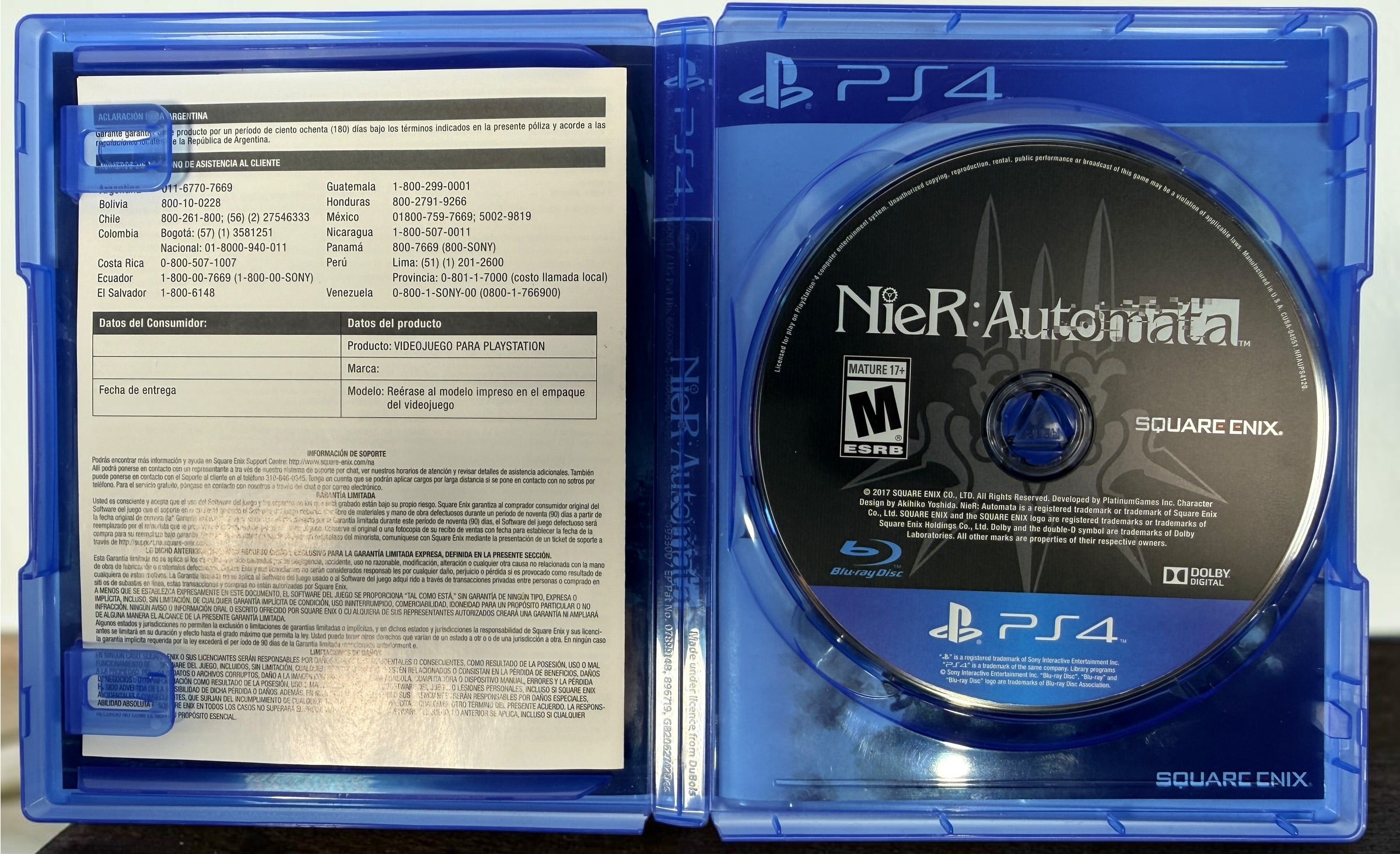 NieR: Automata Day One Edition for PS4, 2017 Square Enix release with original case, game disc and inserts. Used in good overall condition