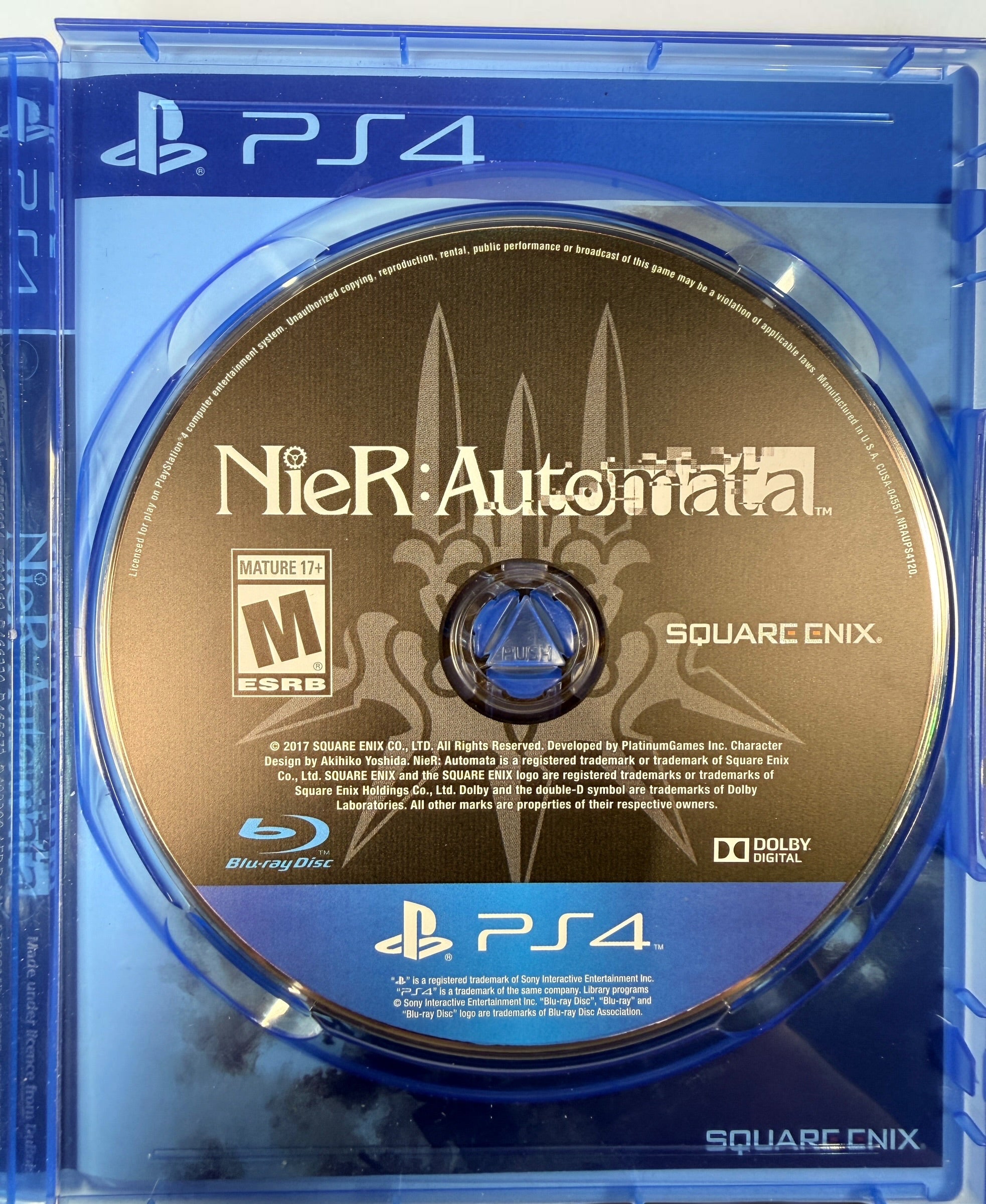 NieR: Automata Day One Edition for PS4, 2017 Square Enix release with original case, game disc and inserts. Used in good overall condition