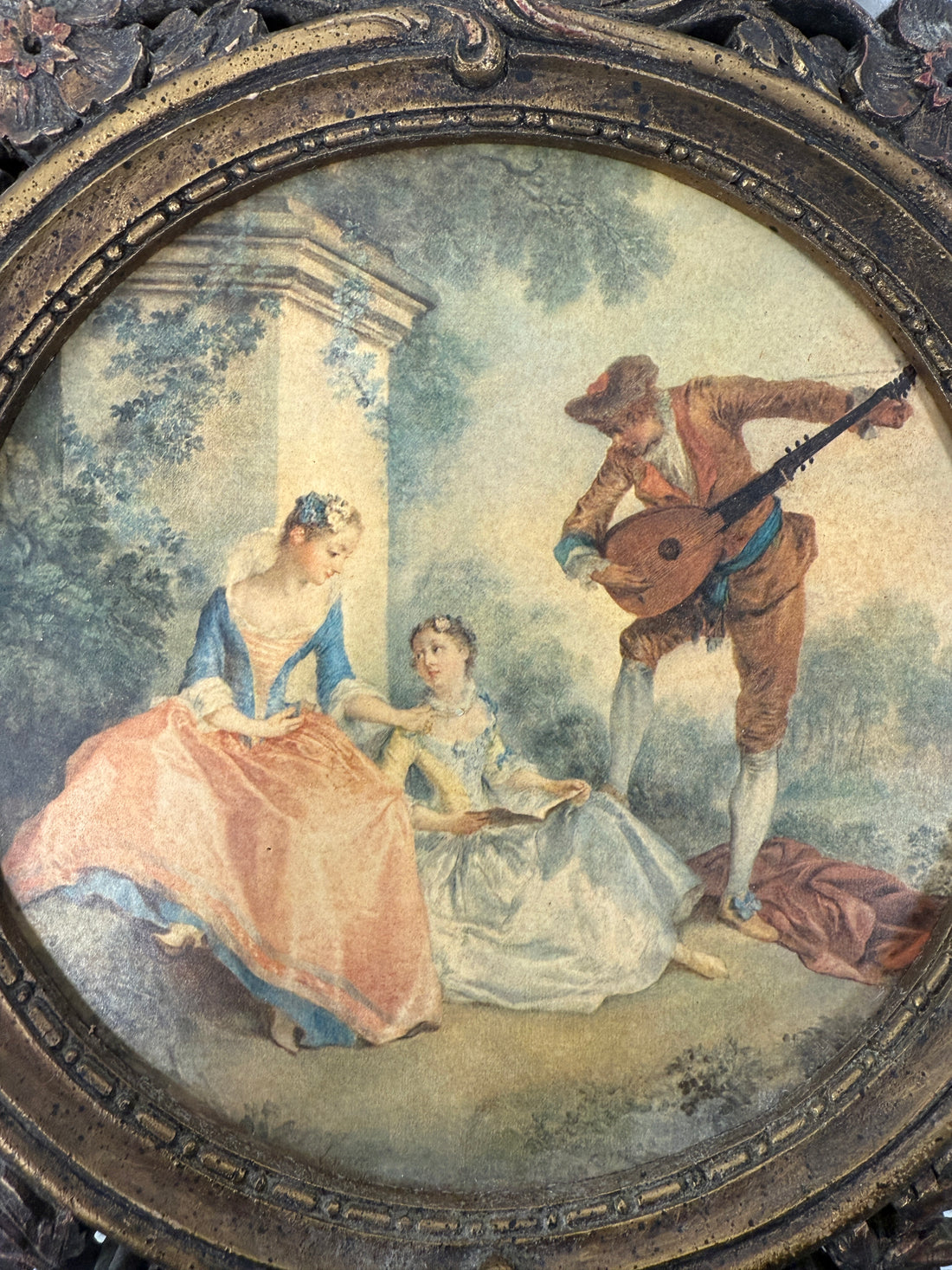 Vintage Durwood Ornate Gilt Wall Plaques Pair – Rococo Style Décor