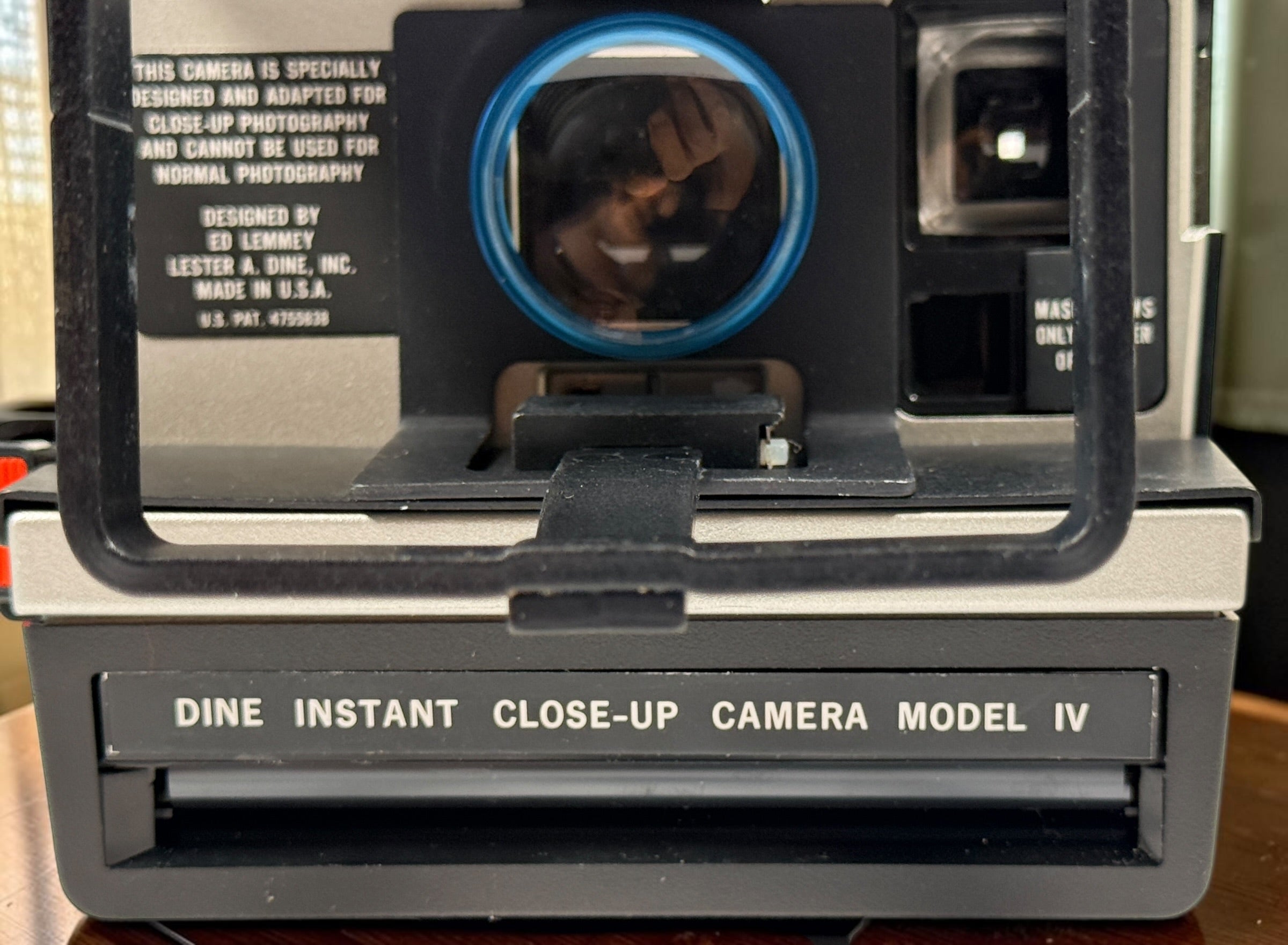 Vintage Lester A. Dine Model IV Polaroid dental close-up camera with case, 3 lenses, accessories and instructions. Untested and sold as-is.