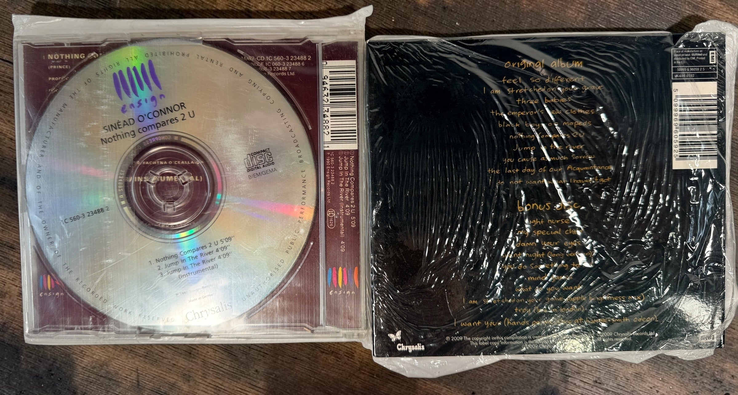 Rare Sinéad O’Connor 5-CD collection with promo singles, limited editions, Nothing Compares 2 U, Theology and two sealed collectible releases.