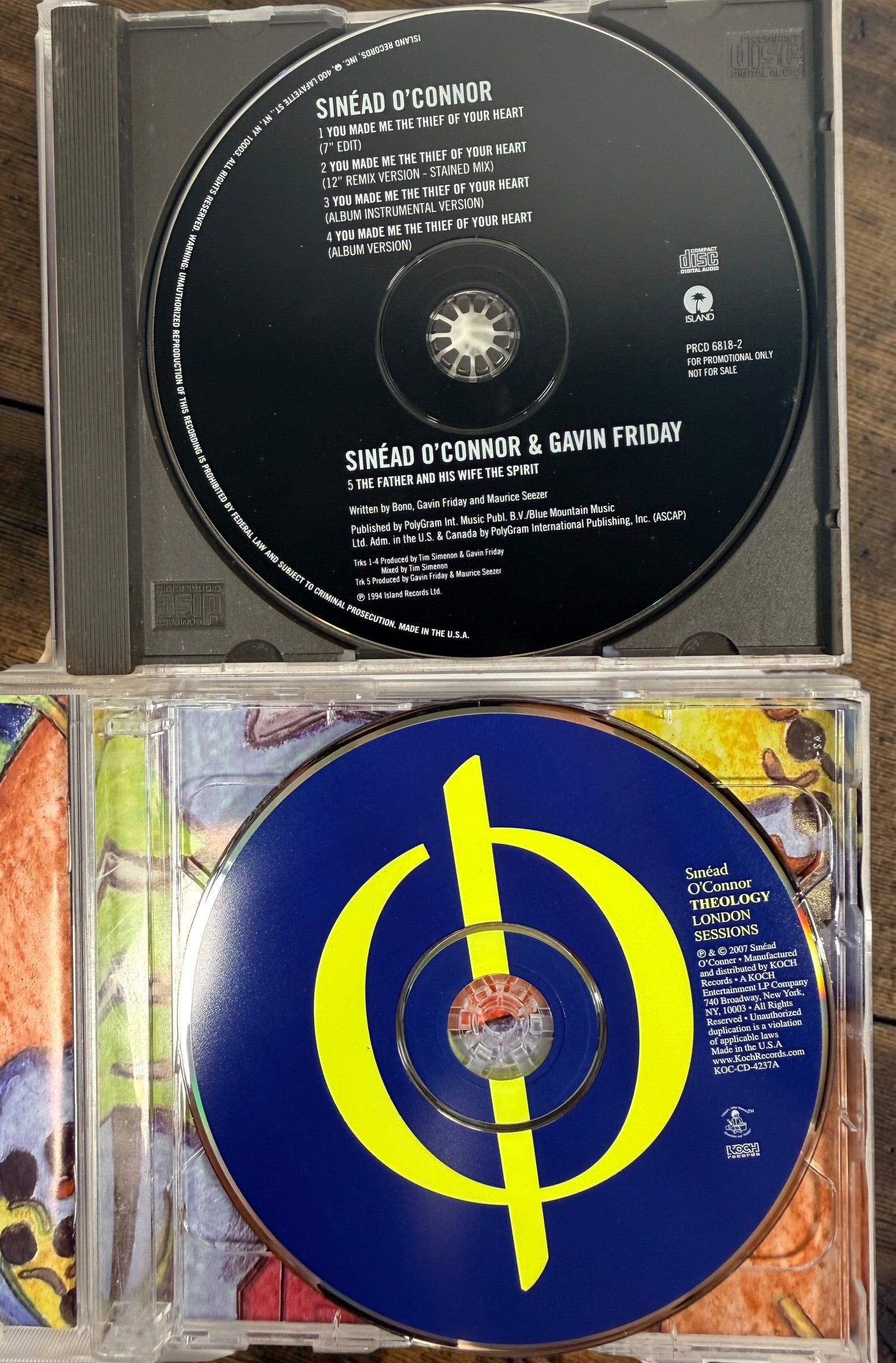 Rare Sinéad O’Connor 5-CD collection with promo singles, limited editions, Nothing Compares 2 U, Theology and two sealed collectible releases.