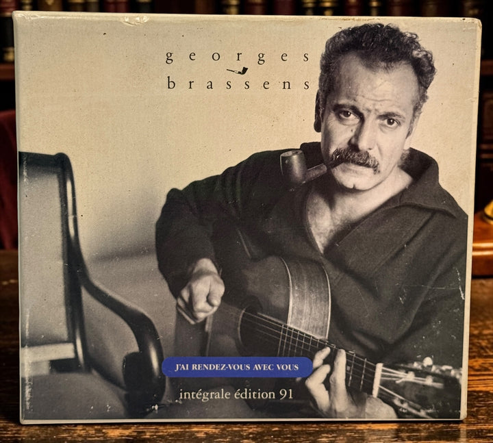 Georges Brassens J’ai Rendez-Vous Avec Vous Intégrale Édition 91 complete 12-CD Philips box set. Vintage 1991 French chanson collection.