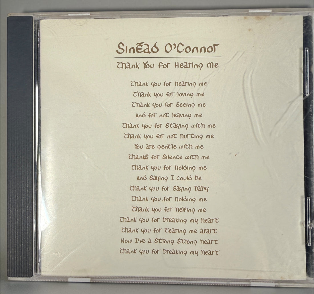 Collectible Sinéad O’Connor 5-CD lot featuring rare U.S. promotional releases, Nothing Compares 2 U, Jealous and Thank You for Hearing Me.