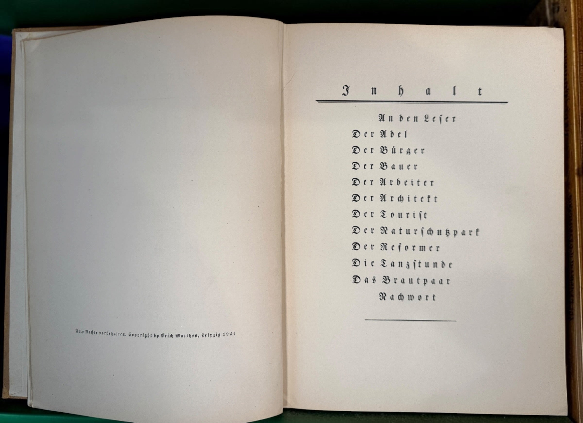 1923 Der Zeitgenosse by Hjalmar Kutzleb, illustrated by A. Paul Weber. German hardcover published by Erich Matthes, Leipzig.