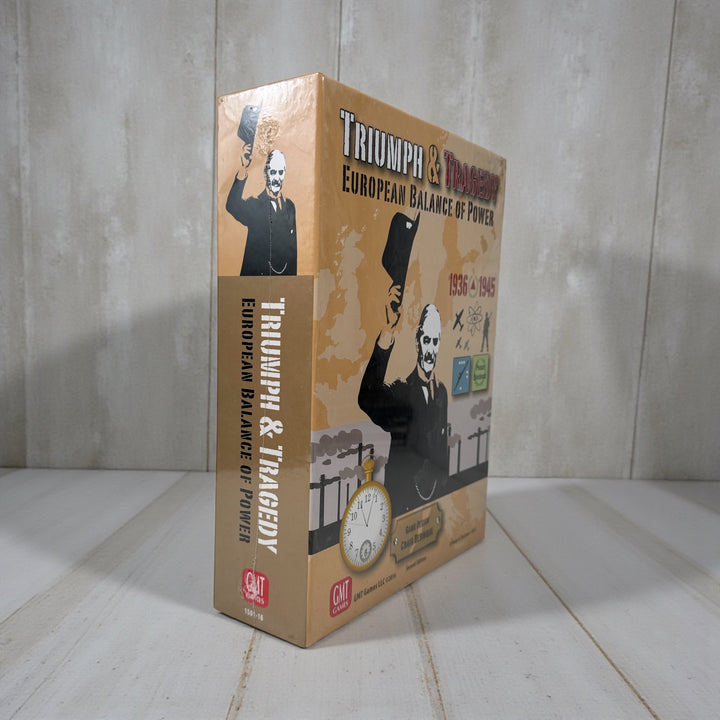 Sealed GMT Games classic Triumph &amp; Tragedy WWII strategy board game. Deep geopolitical gameplay set in Europe 1936–1945. Collector-grade copy.