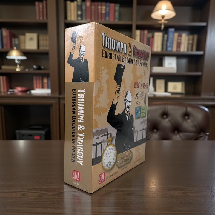 Sealed GMT Games classic Triumph &amp; Tragedy WWII strategy board game. Deep geopolitical gameplay set in Europe 1936–1945. Collector-grade copy.