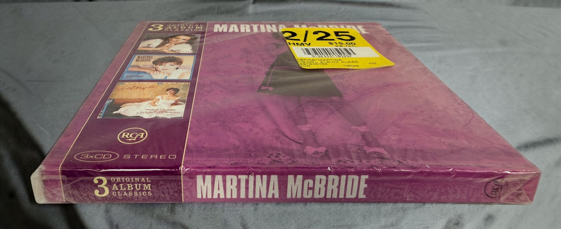 Factory-sealed Martina McBride 3 Original Album Classics 3-CD set featuring The Time Has Come, The Way That I Am and Wild Angels, Sony/RCA 2010.