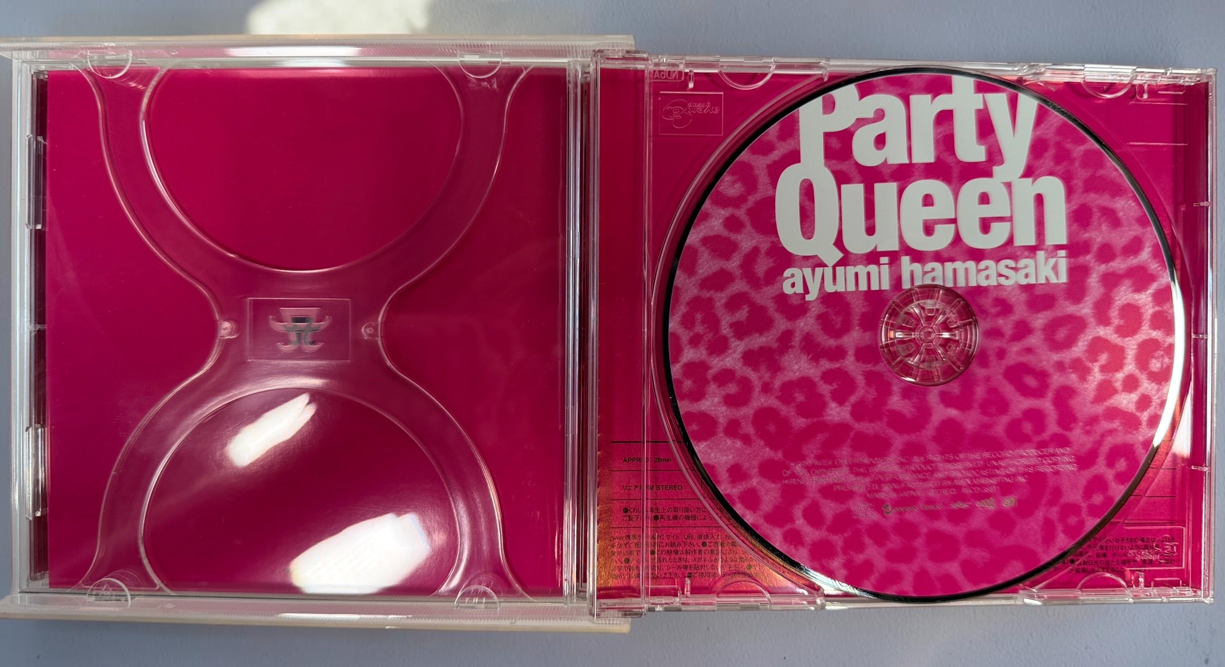 Ayumi Hamasaki Party Queen 2012 Japanese first-press CD + 2 DVD set, AVCD-38511/B–C, in distinctive deluxe stacked jewel-case packaging.