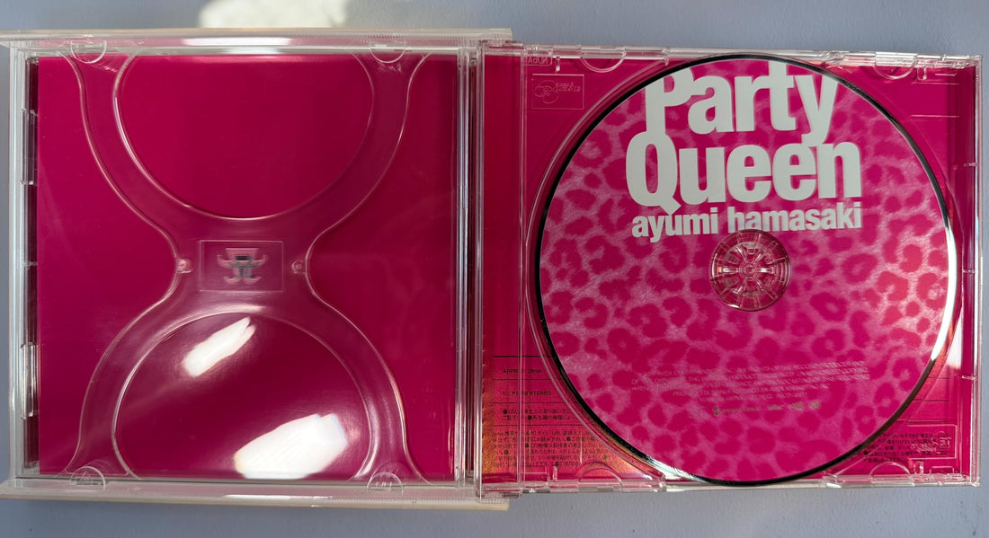 Ayumi Hamasaki Party Queen 2012 Japanese first-press CD + 2 DVD set, AVCD-38511/B–C, in distinctive deluxe stacked jewel-case packaging.