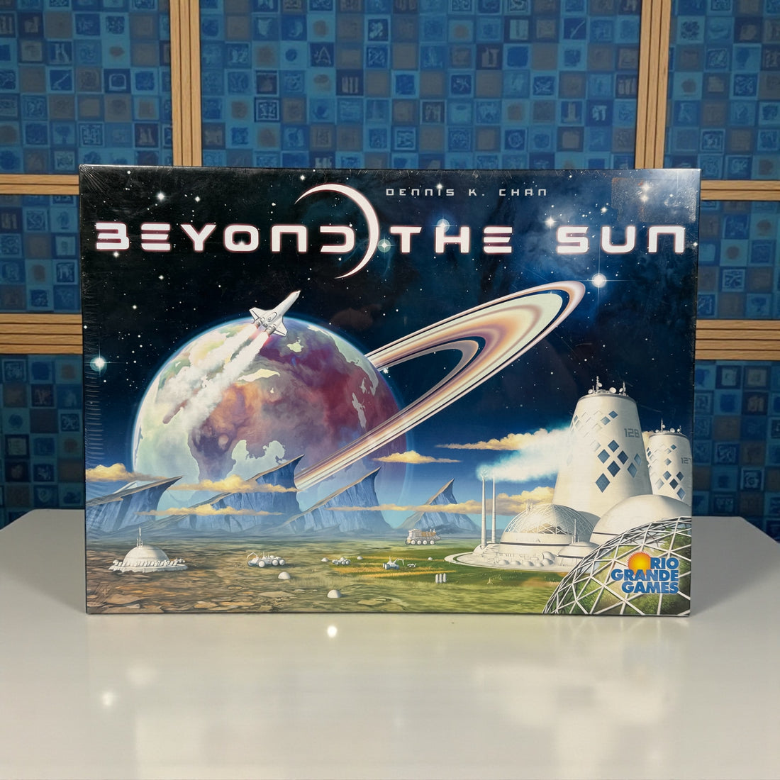 Factory-sealed Beyond the Sun sci-fi strategy board game. Tech-tree engine building gameplay for 2–4 players. New shrink,&nbsp; highly rated.