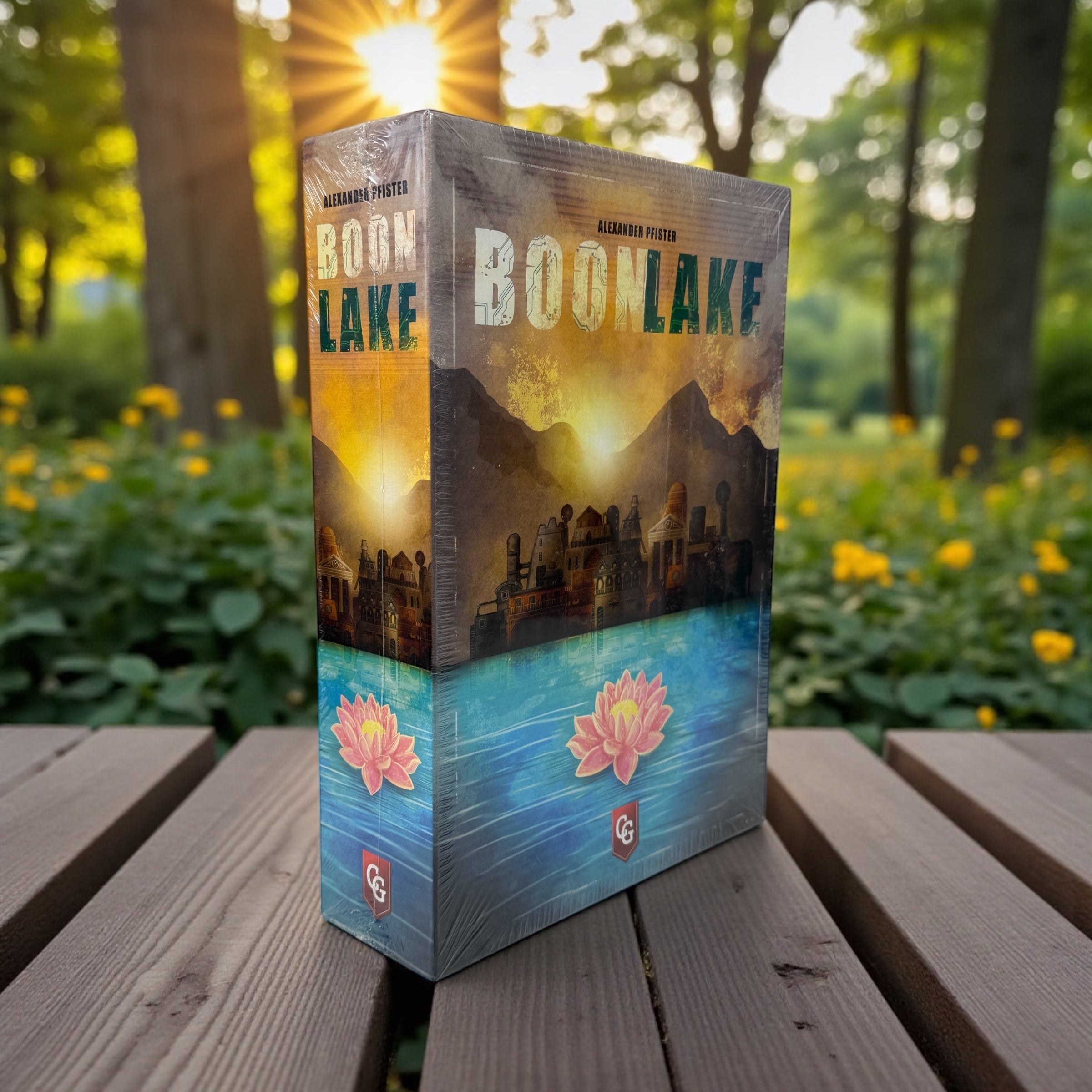 Factory sealed Boonlake strategy board game by Alexander Pfister, Capstone Games. Heavy Euro engine-builder with dual-layer boards and 165 cards.