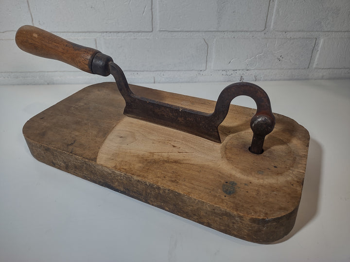 Antique Blacksmith Hand Forged Butcher Block