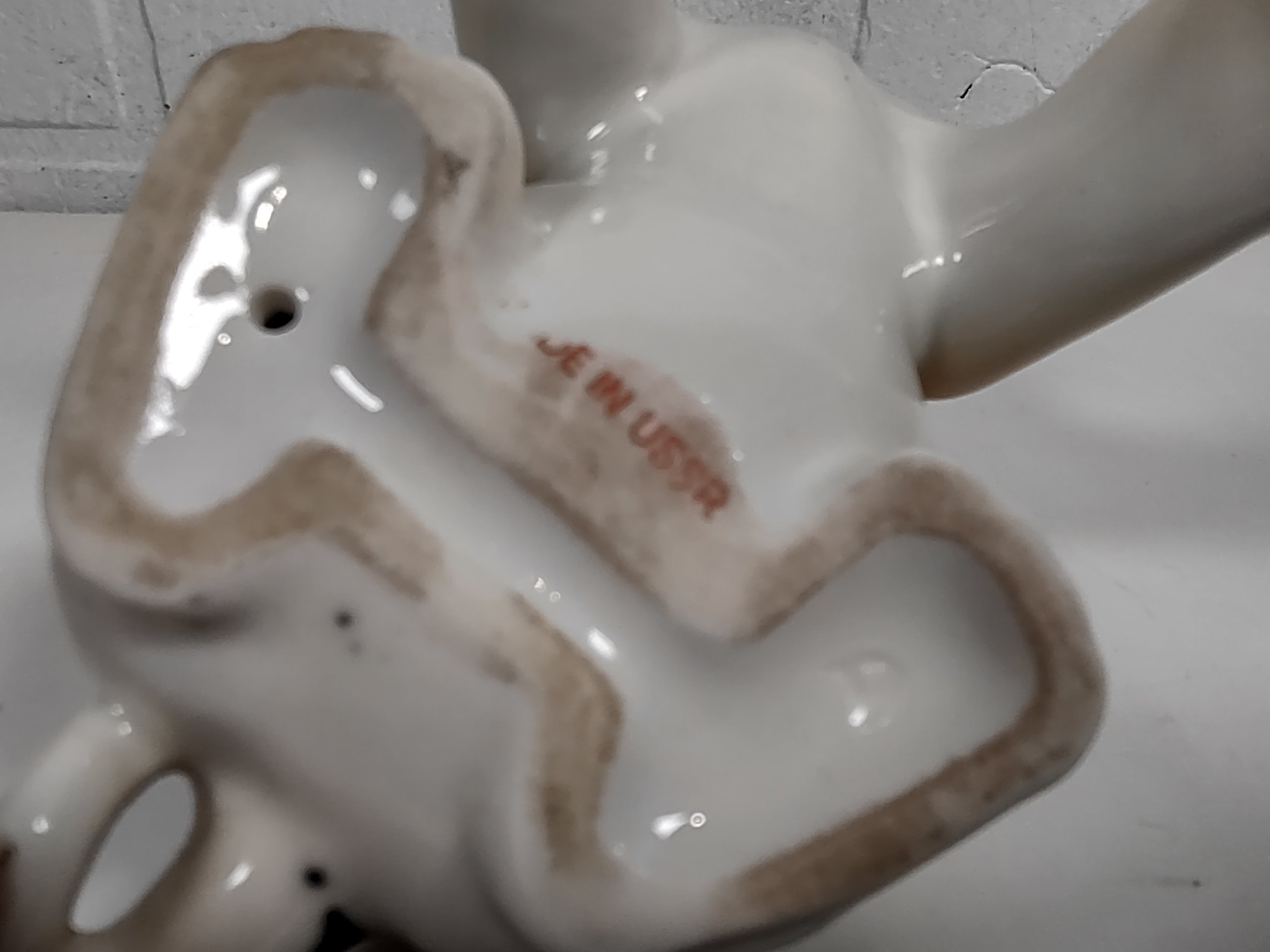 Vintage Russian Tiger Cub Made In USSR, Porcelain