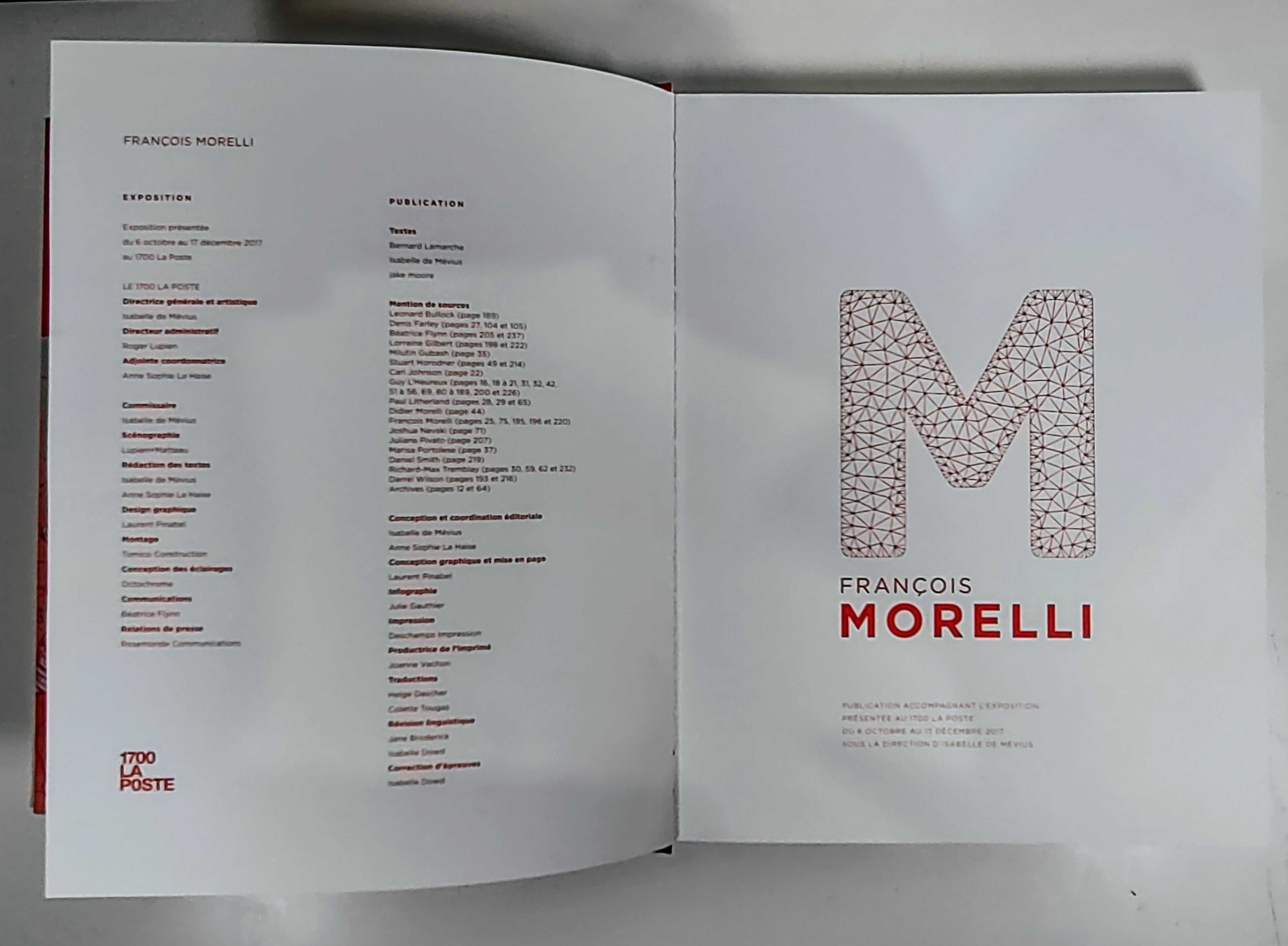 Francois Morelli, Catalogue D'Expositions, 1700 La Poste
