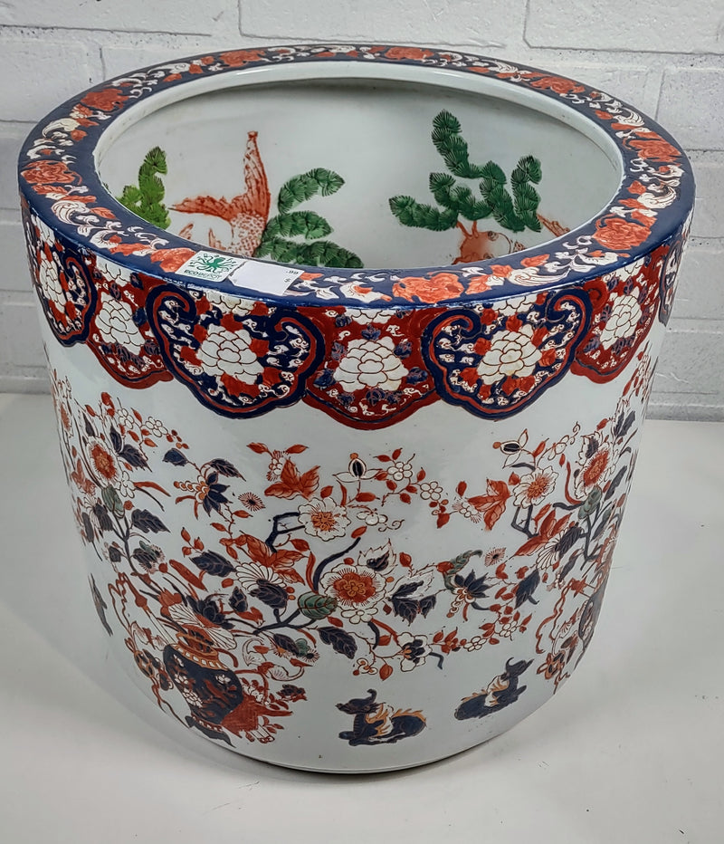 Pot de fleurs chinois XIANFENG, porcelaine Imari, poisson koï