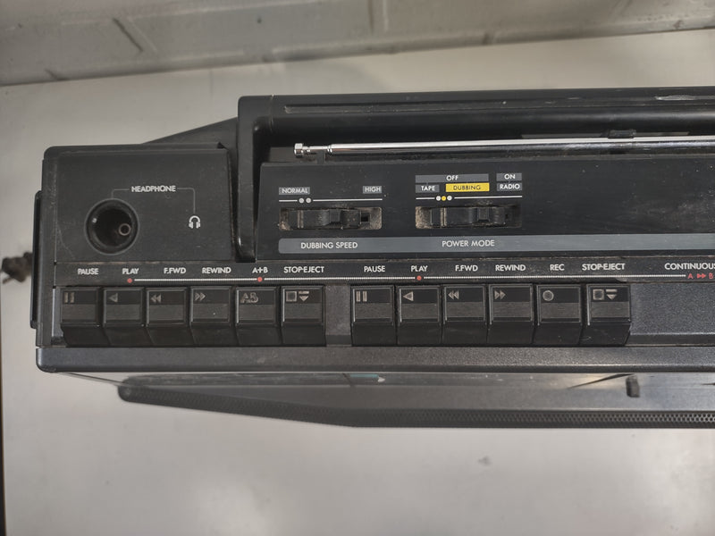 Philips D8300 Enregistreur de cassettes radio stéréo à double platine Boombox.