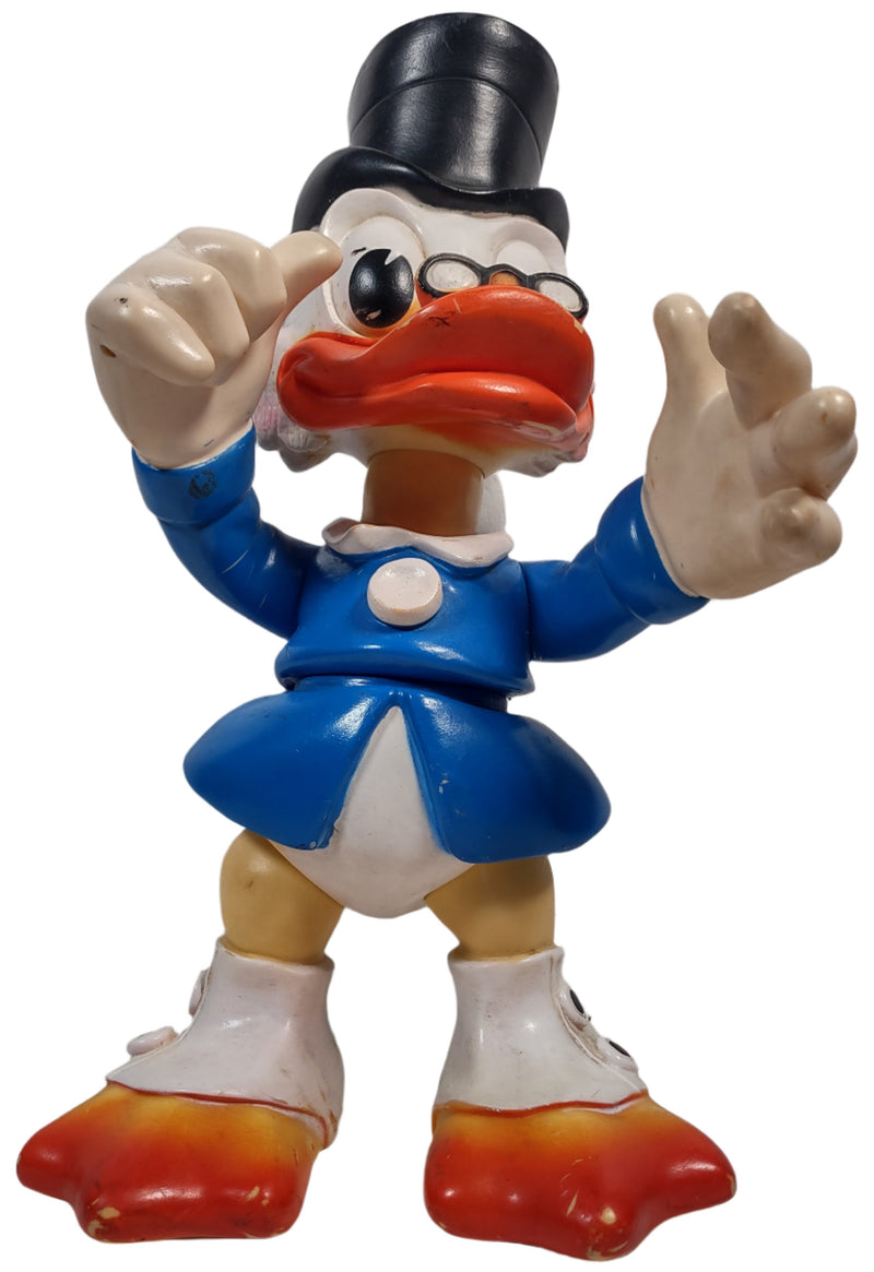 Vintage Uncle Scrooge McDuck Rubber Figure 14 In. Tall - Walt Disney Productions