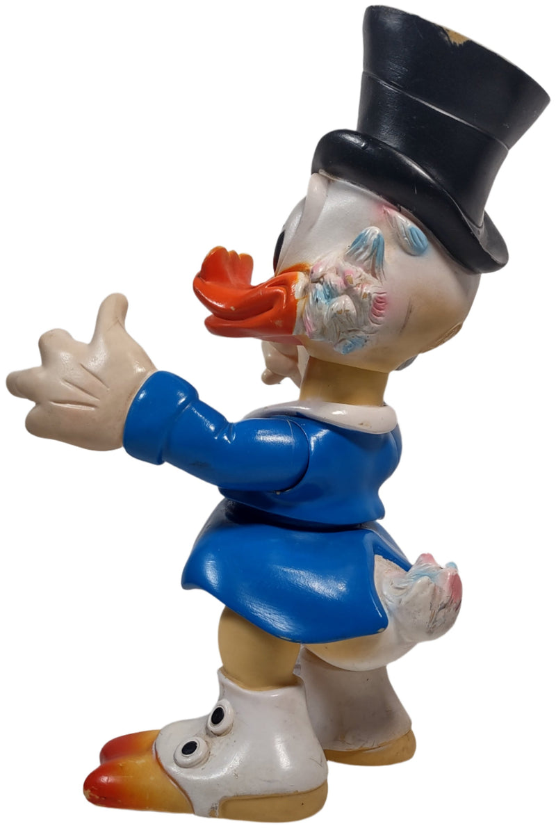 Vintage Uncle Scrooge McDuck Rubber Figure 14 In. Tall - Walt Disney Productions