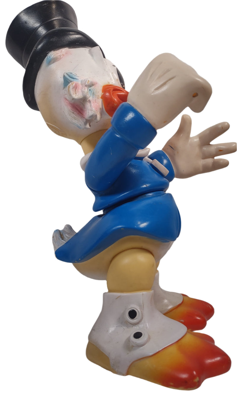 Vintage Uncle Scrooge McDuck Rubber Figure 14 In. Tall - Walt Disney Productions