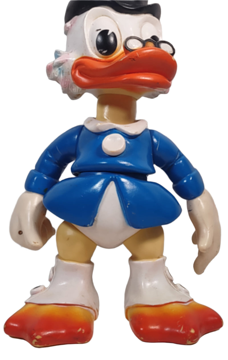 Vintage Uncle Scrooge McDuck Rubber Figure 14 In. Tall - Walt Disney Productions