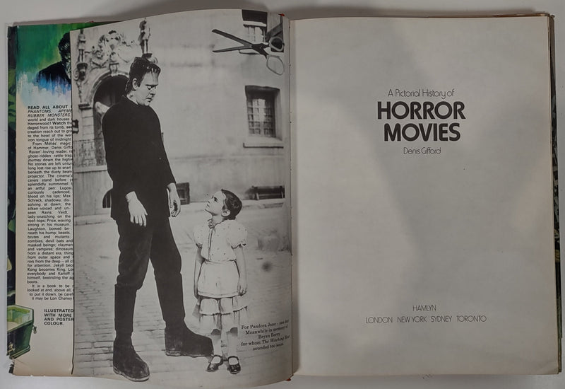 A Pictorial History of Horror Movies by Denis Gifford 1973 Hardcover 1974