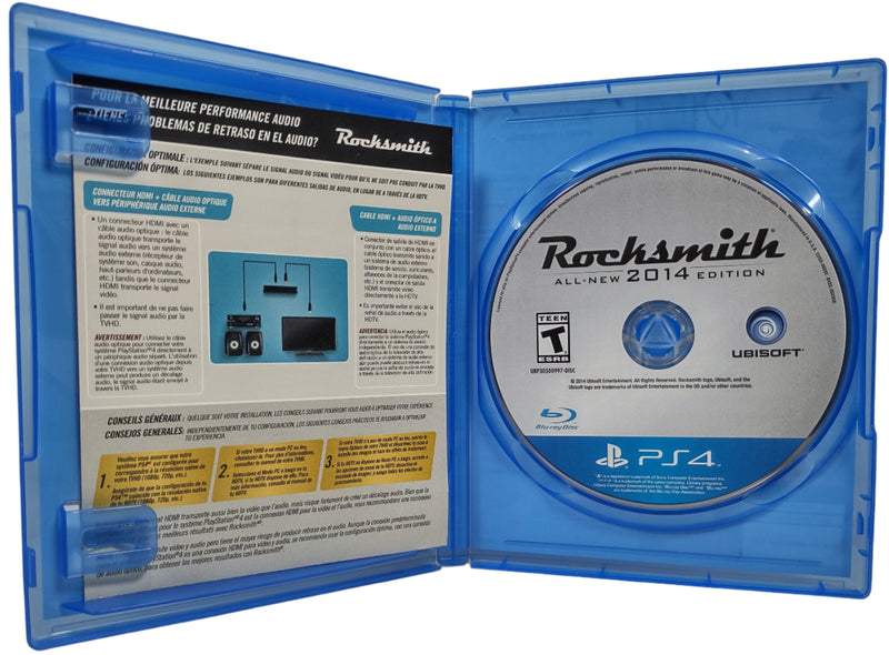 Rocksmith 2014 Edition Remasterisée pour PS4 Jeu uniquement Pas de câble de tonalité