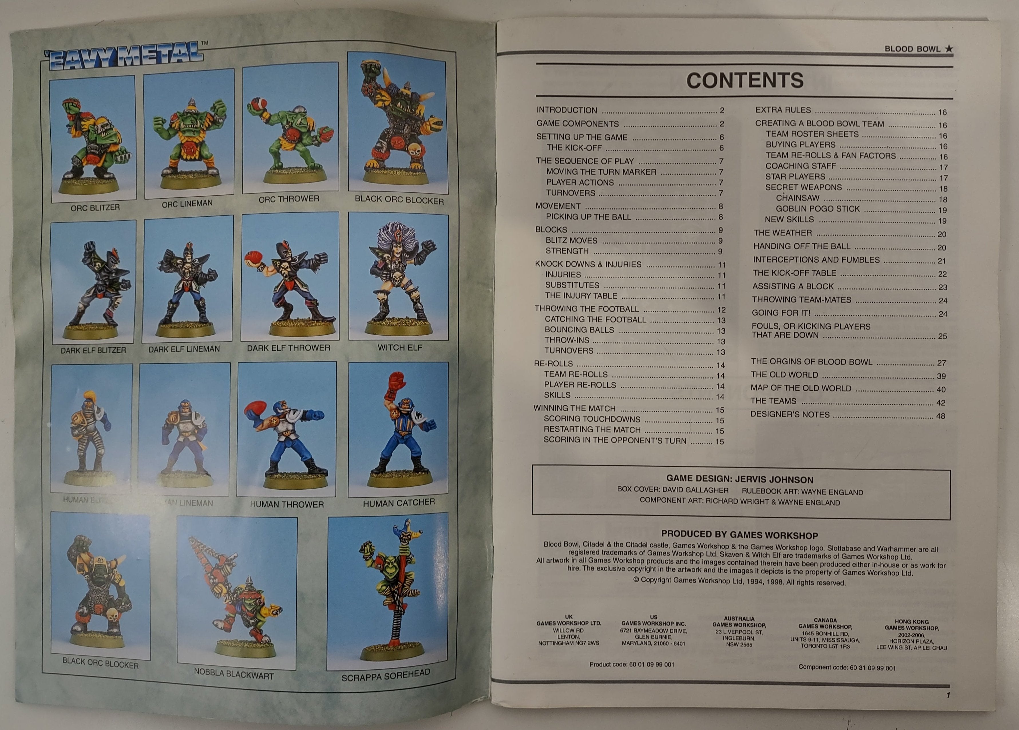 Death Zone Playbook - Blood Bowl Handbook, Games Workshop. – Éco