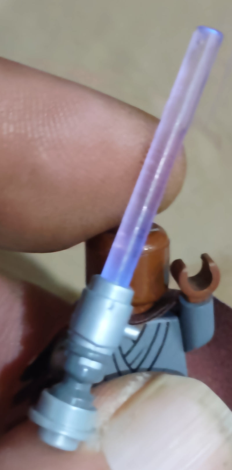 Authentic Lego Star Wars Light-Up Mace Windu 7261 Purple Lightsaber WORKS- RARE-