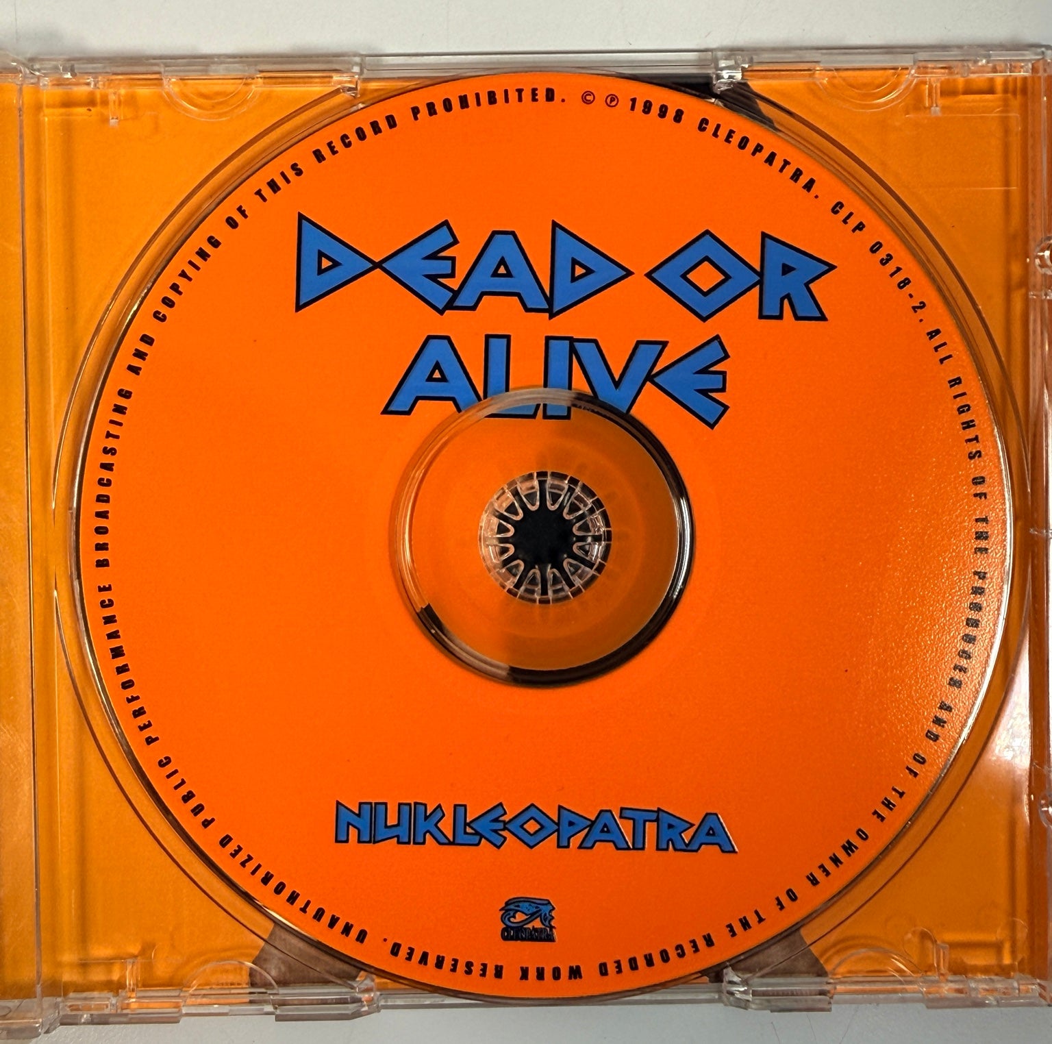 Nukleopatra orange printed CD label