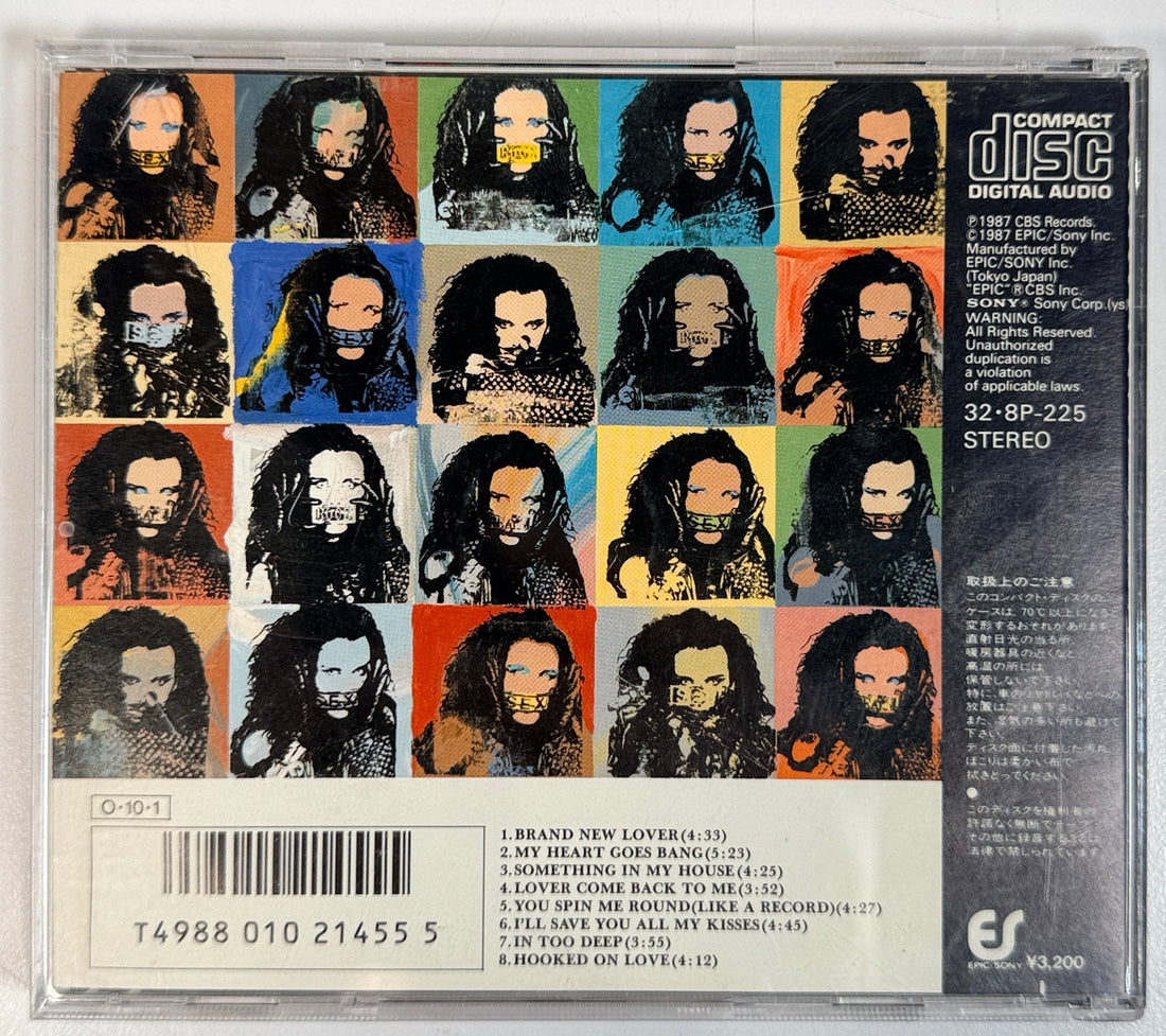 Dead or Alive Rip It Up 1987 Japan CD back cover