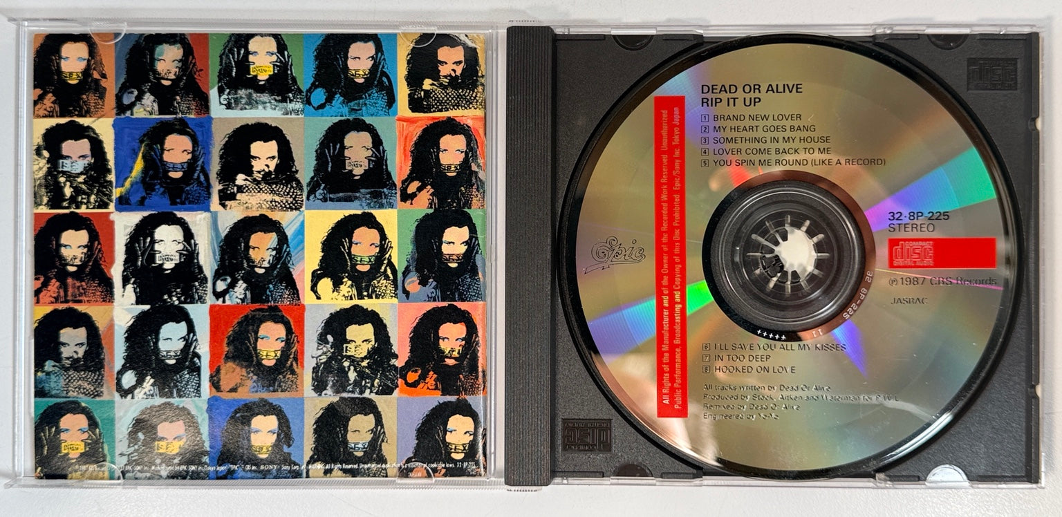 Dead or Alive Rip It Up 1987 Japan CD open jewel case
