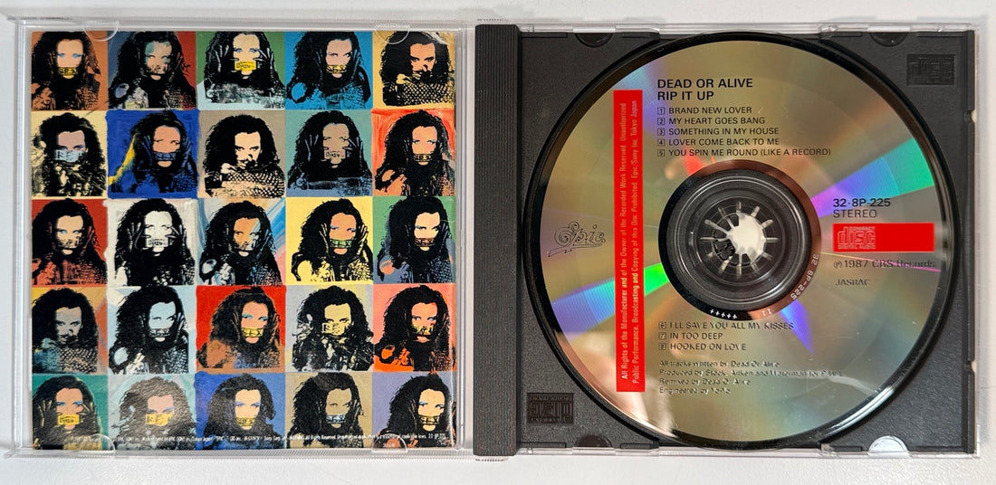 Dead or Alive Rip It Up 1987 Japan CD open jewel case