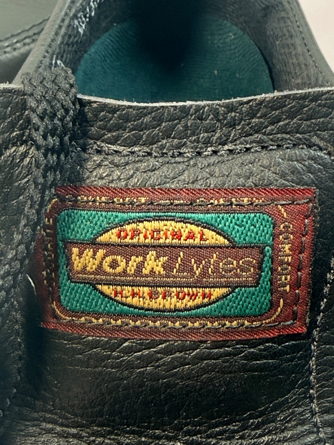 Shop J.B. Goodhue Worklytes black leather shoes, size 8 E. Canadian-made moc-toe lace-ups in like-new condition with original box at Eco Depot Montreal.
