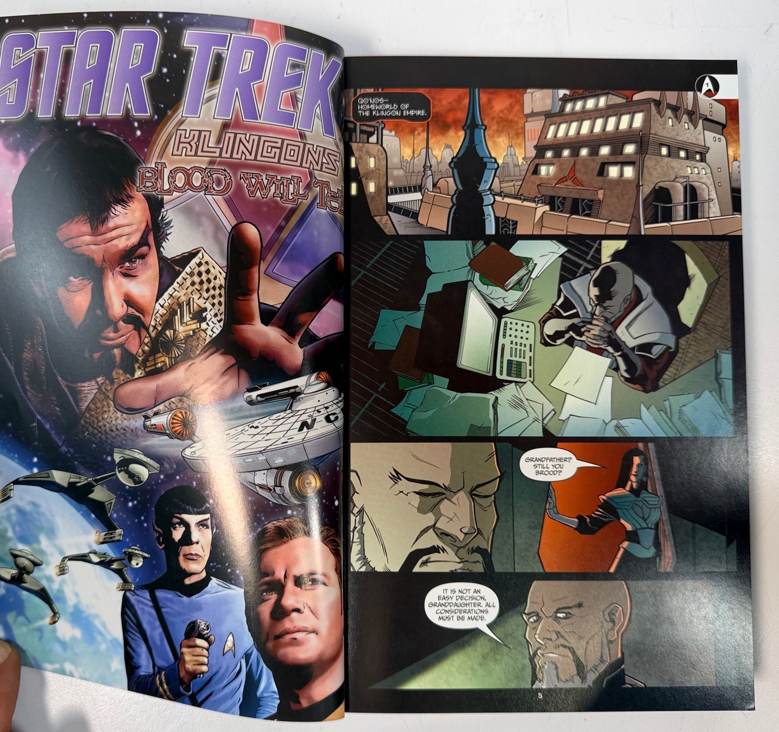 Interior Klingons Blood Will Tell illustrated pages