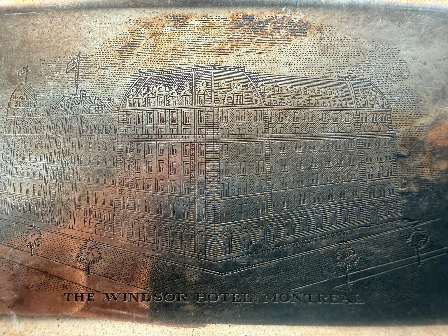 Windsor Hotel Montreal Reed & Barton silverplate tray - view 2