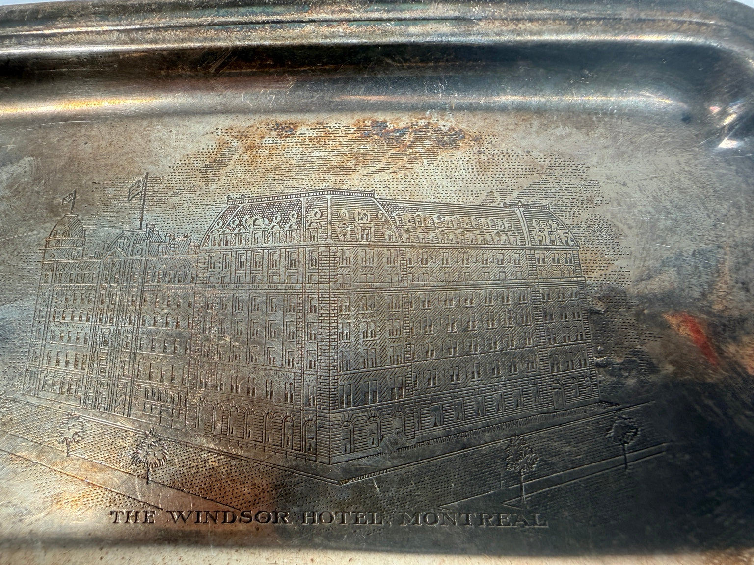 Windsor Hotel Montreal Reed & Barton silverplate tray - view 6