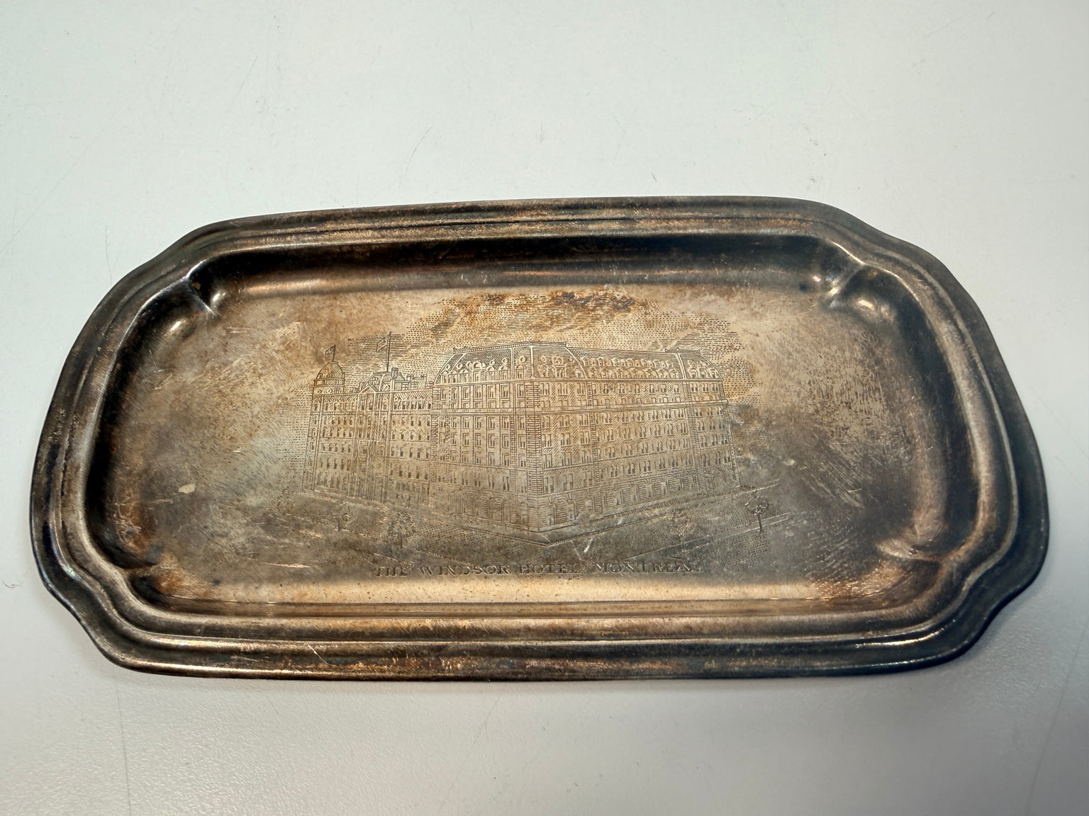 Windsor Hotel Montreal Reed & Barton silverplate tray - view 1