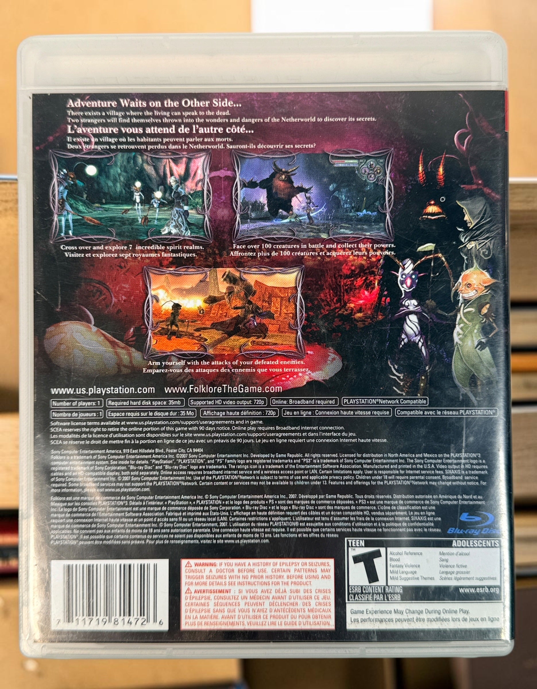 Shop Folklore for PS3, the 2007 action RPG by Game Republic. North American edition includes game disc, case, manual and promotional insert.