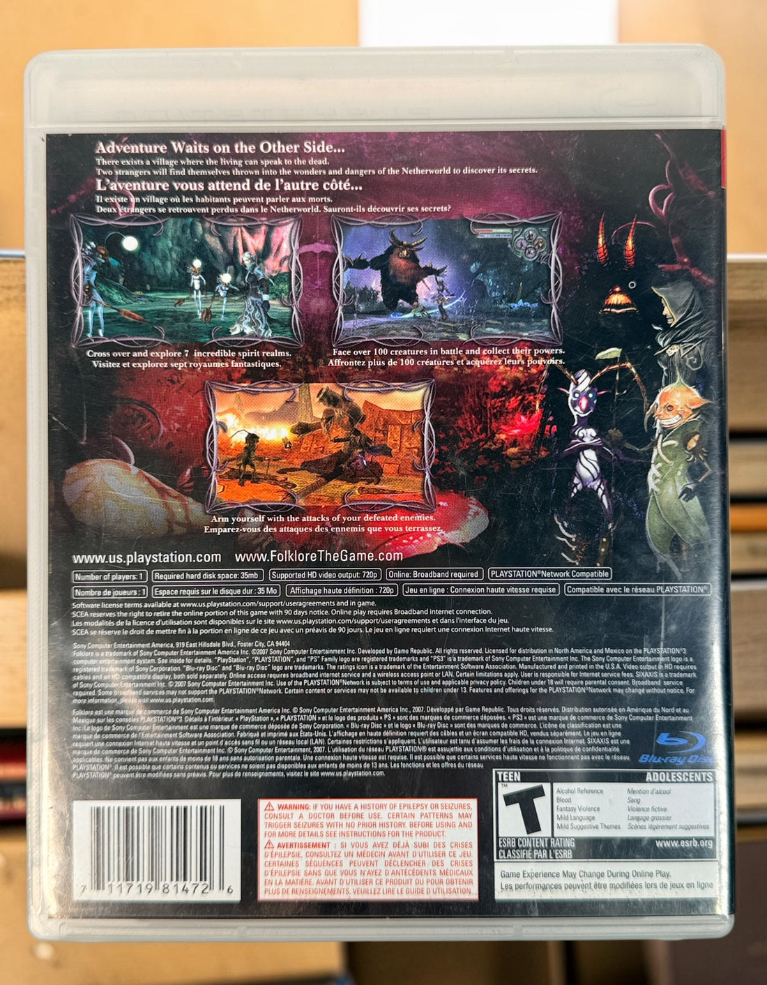 Shop Folklore for PS3, the 2007 action RPG by Game Republic. North American edition includes game disc, case, manual and promotional insert.