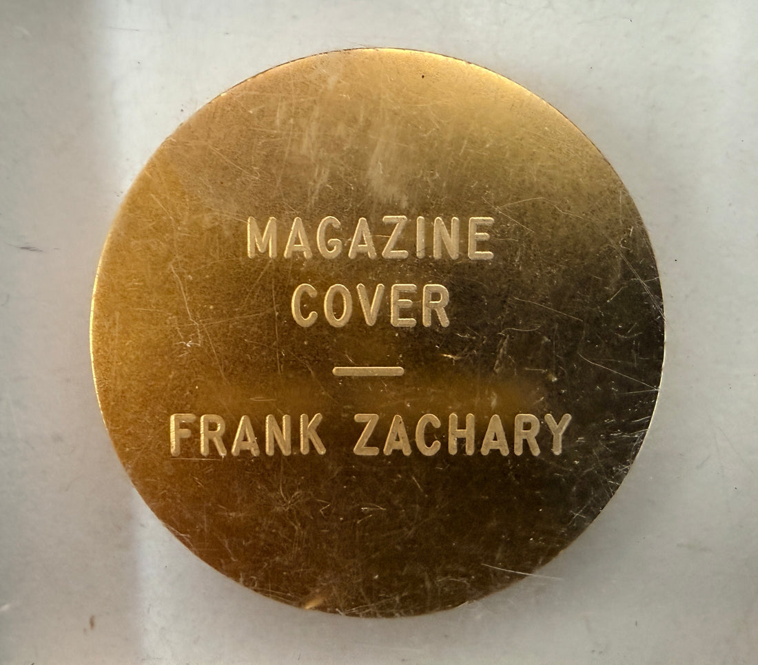 Explore eight vintage graphic arts awards associated with Frank Zachary, including a 1962 Philadelphia Printing Week medallion
