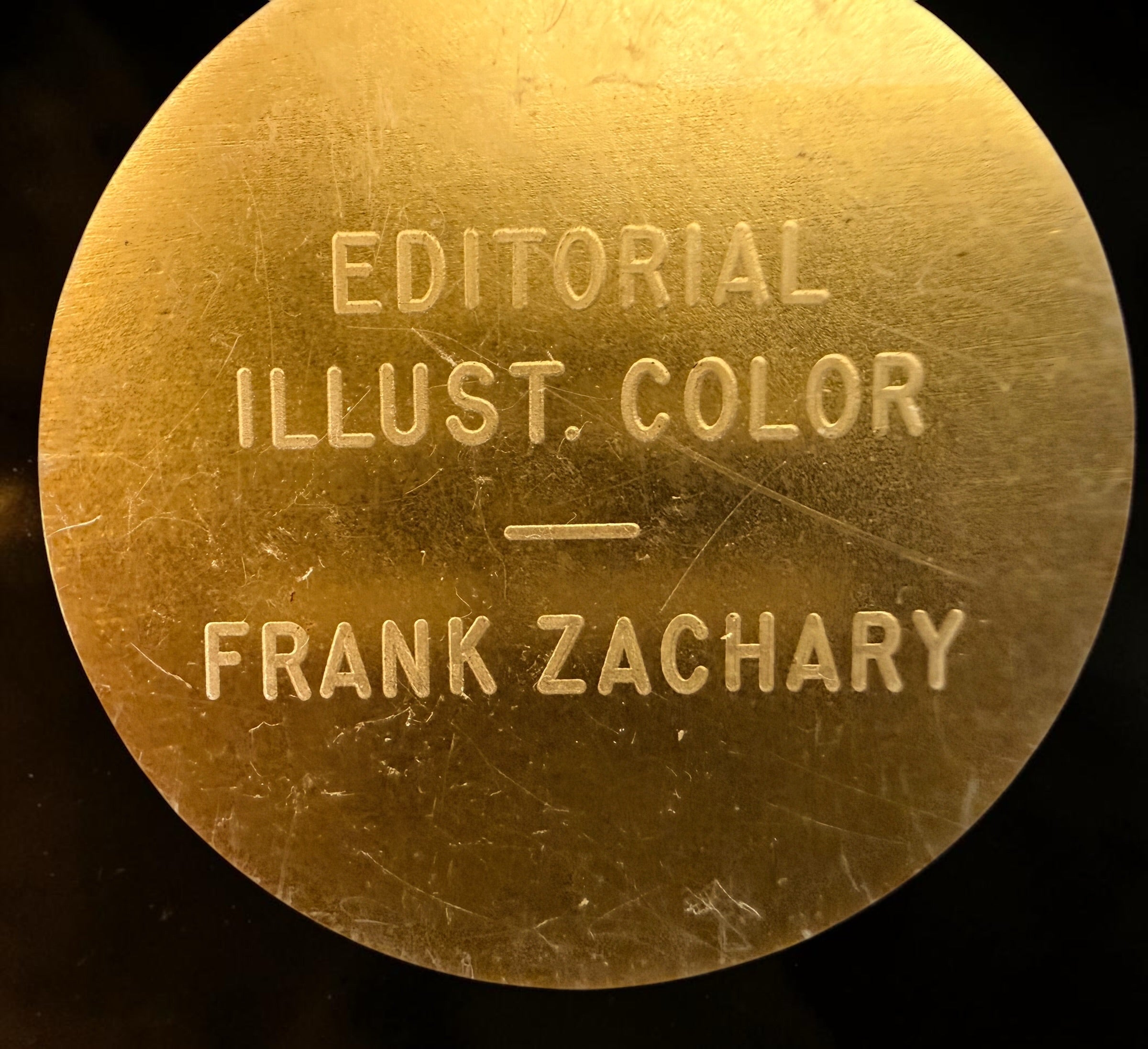 Explore eight vintage graphic arts awards associated with Frank Zachary, including a 1962 Philadelphia Printing Week medallion
