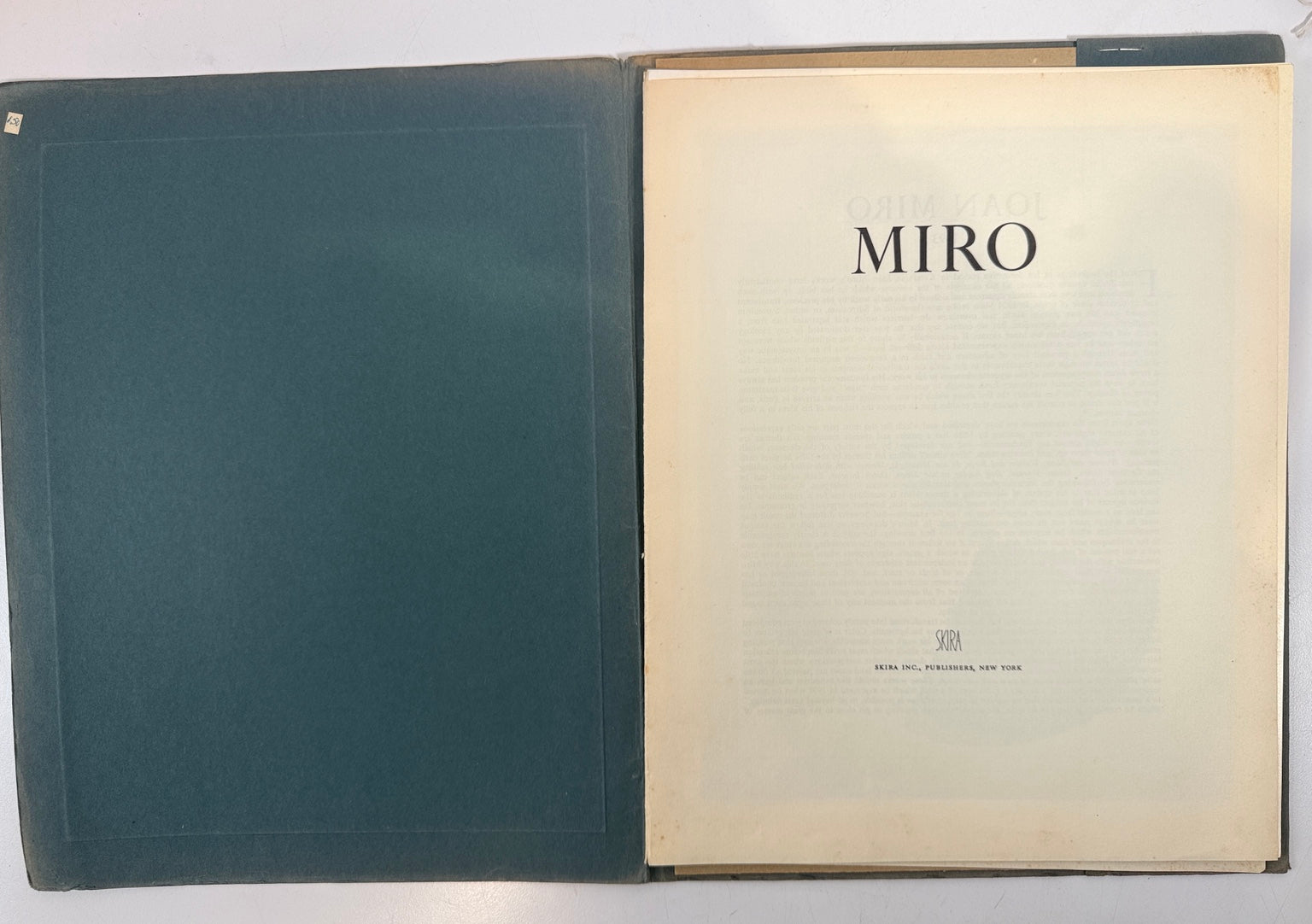 Joan Miró 1955 Skira vintage art portfolio - view 3