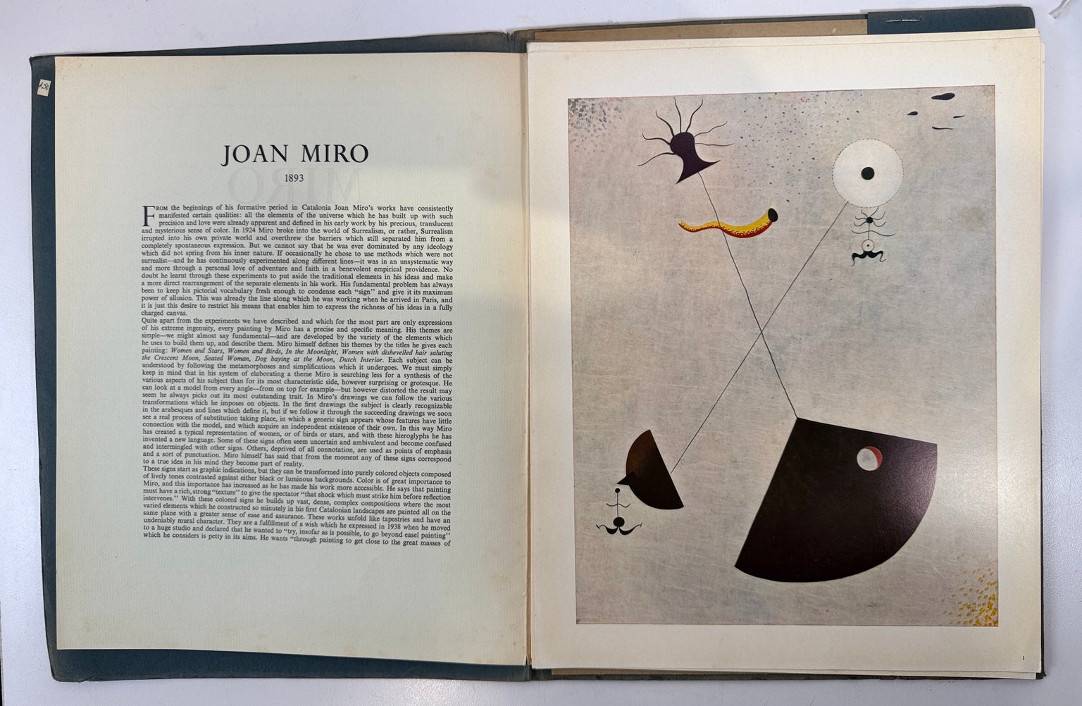 Joan Miró 1955 Skira vintage art portfolio - view 4