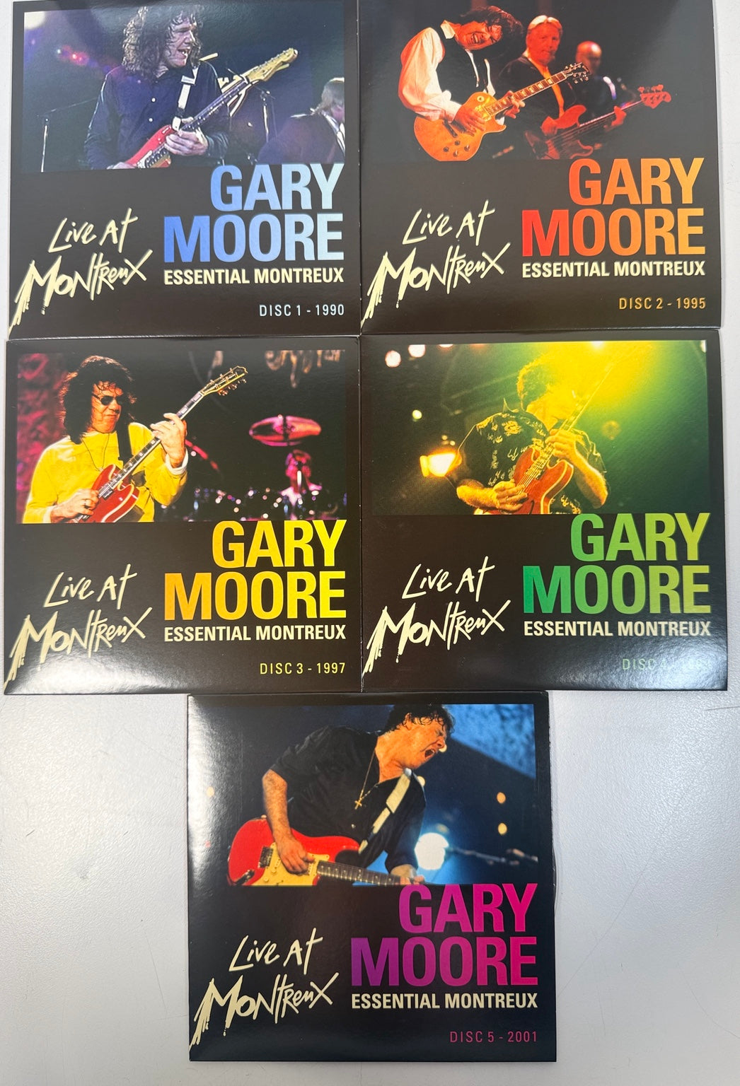 Gary Moore Essential Montreux Five disc sleeves