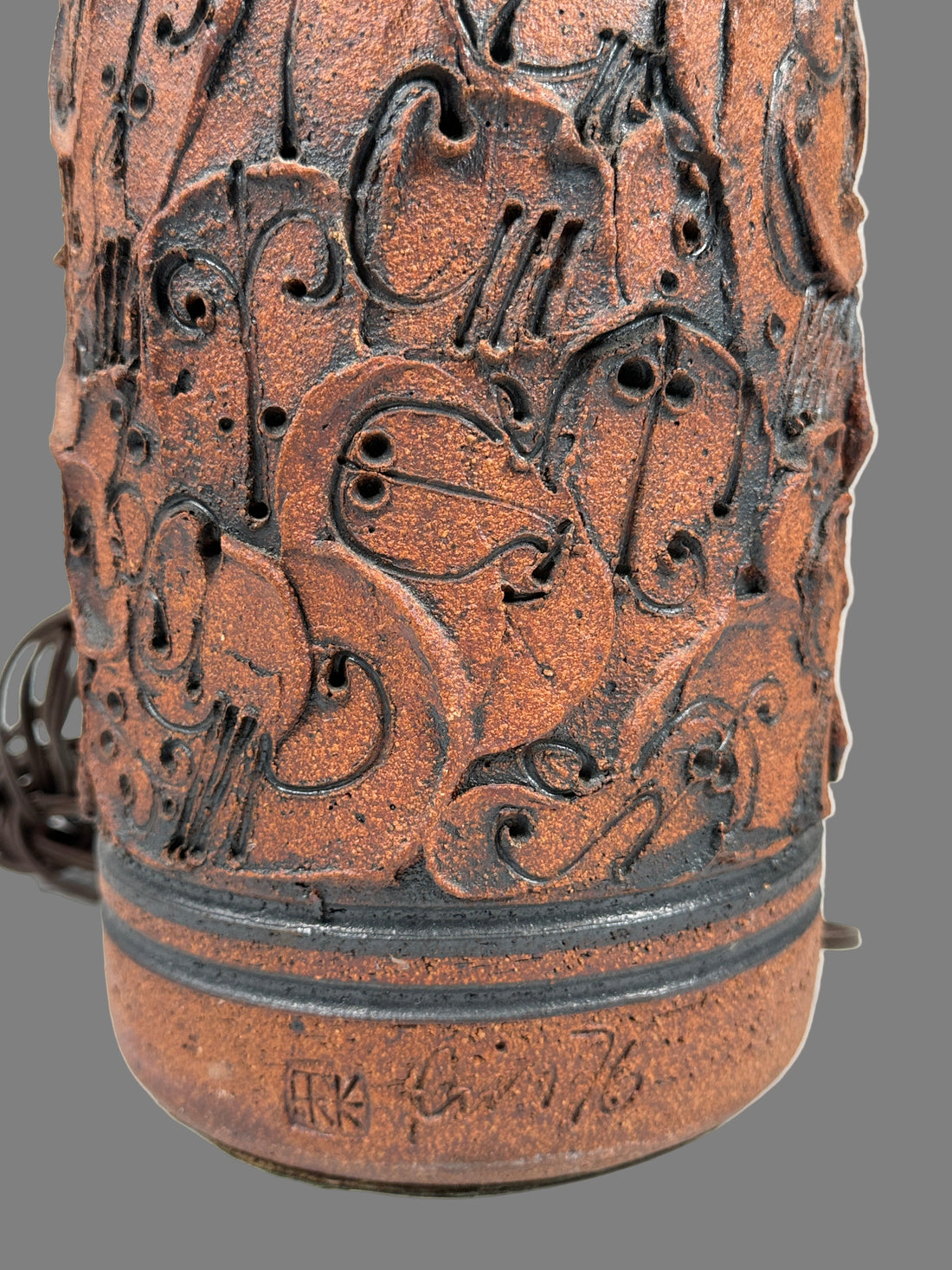 Ed Drahanchuk Ceramic Table Lamp – Alberta Studio Pottery, MCM, Collectible