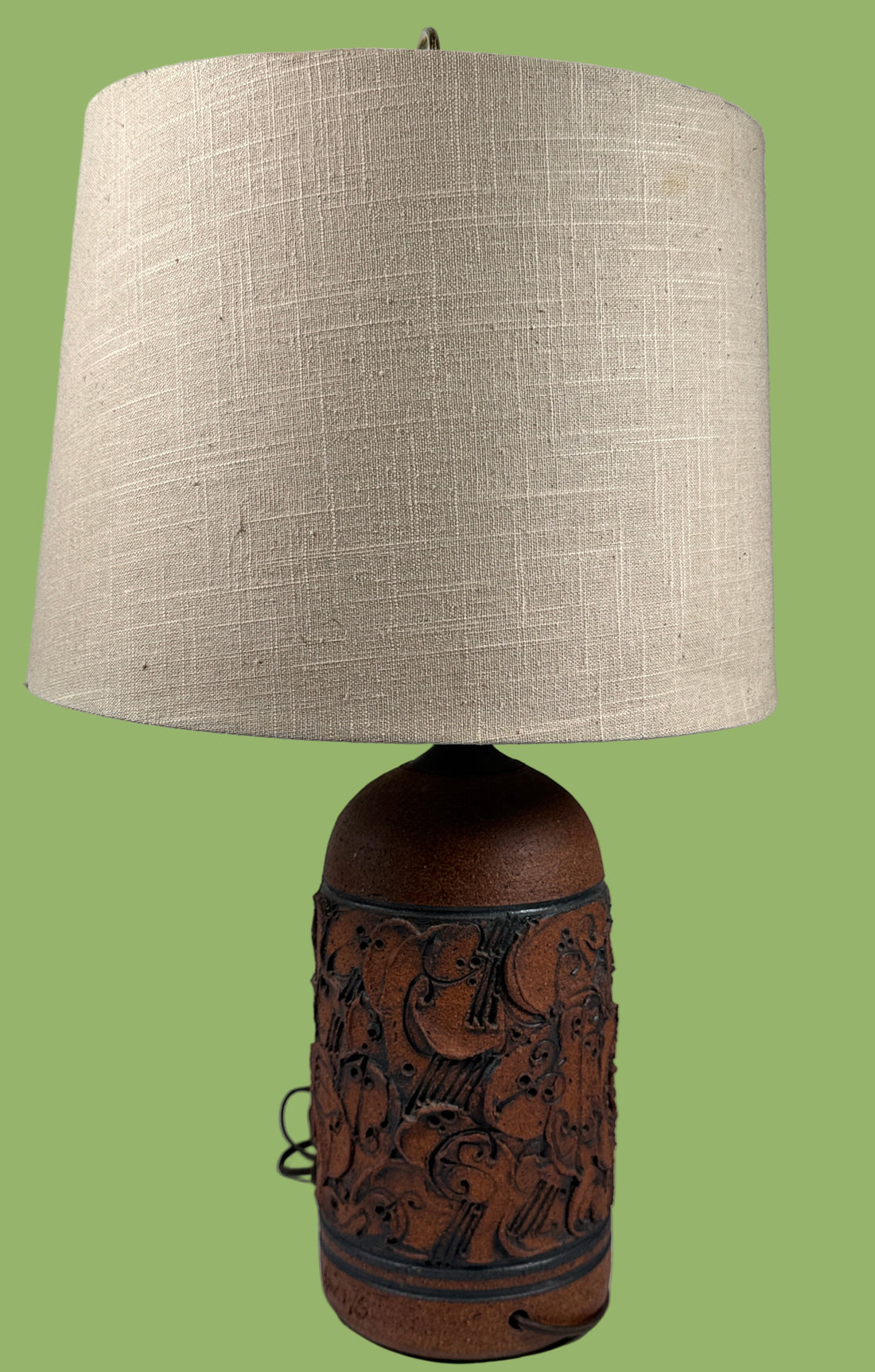 Ed Drahanchuk Ceramic Table Lamp – Alberta Studio Pottery, MCM, Collectible